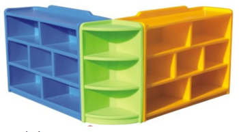 Bộ giá góc đồ chơi 3 khối